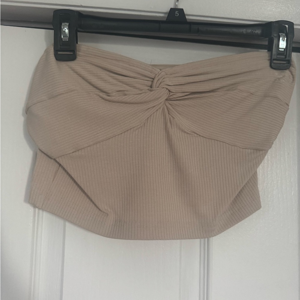 Beige Knotted Women's top